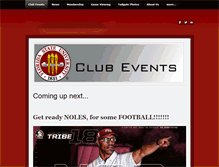 Tablet Screenshot of pensacolaseminoles.com